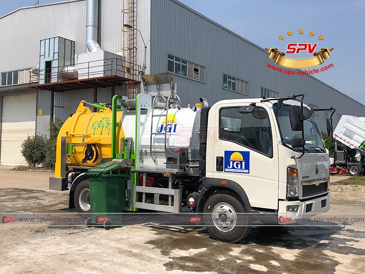 5 CBM Kitchen Waste Disposal Truck Sinotruk HOWO - Testing 1